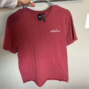 Adidas red t shirt